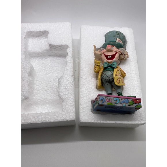 Jim Shore Disney Traditions Mad Cap Mayhem Mad Hatter Alice in Wonderland RARE - Picture 8 of 11